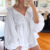 Luise | Sæt med Volanter og Shorts