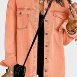 Augusta | Orange denimjakke