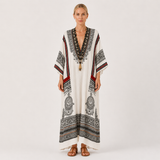 Kaftan Clara Hvid Etnisk
