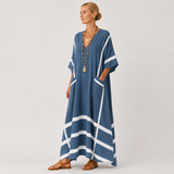 Kaftan Leila Blå Striber