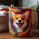 Vasketøjskurv i Corgi-farver