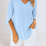 Emilie | Bluse med V-hals