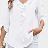 Helle | Bluse med flæser