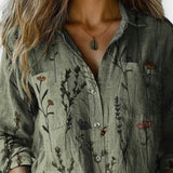 Mille | Vintage mønstret bluse