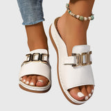 Silje | Sandaler med guldspænde