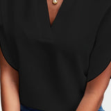 Stine | Bluse med V-hals