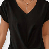 Stine | Bluse med V-hals