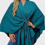 Yvette | Elegant draperet poncho