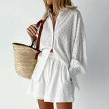 Marlene | Let bluse- og shorts-sæt